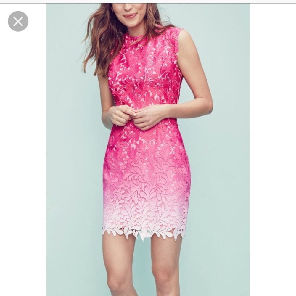Lace Dress - Pink ombré